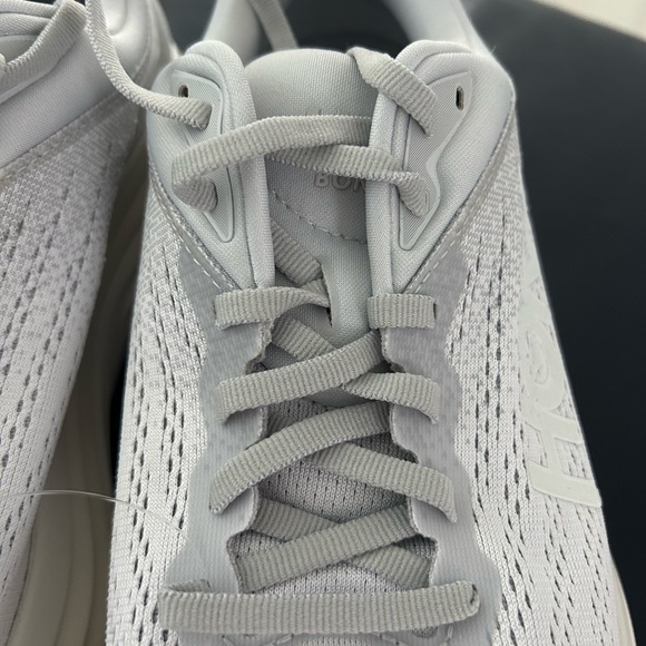 Hoka White and Gray Athletic Shoes - Picture 6 of 9